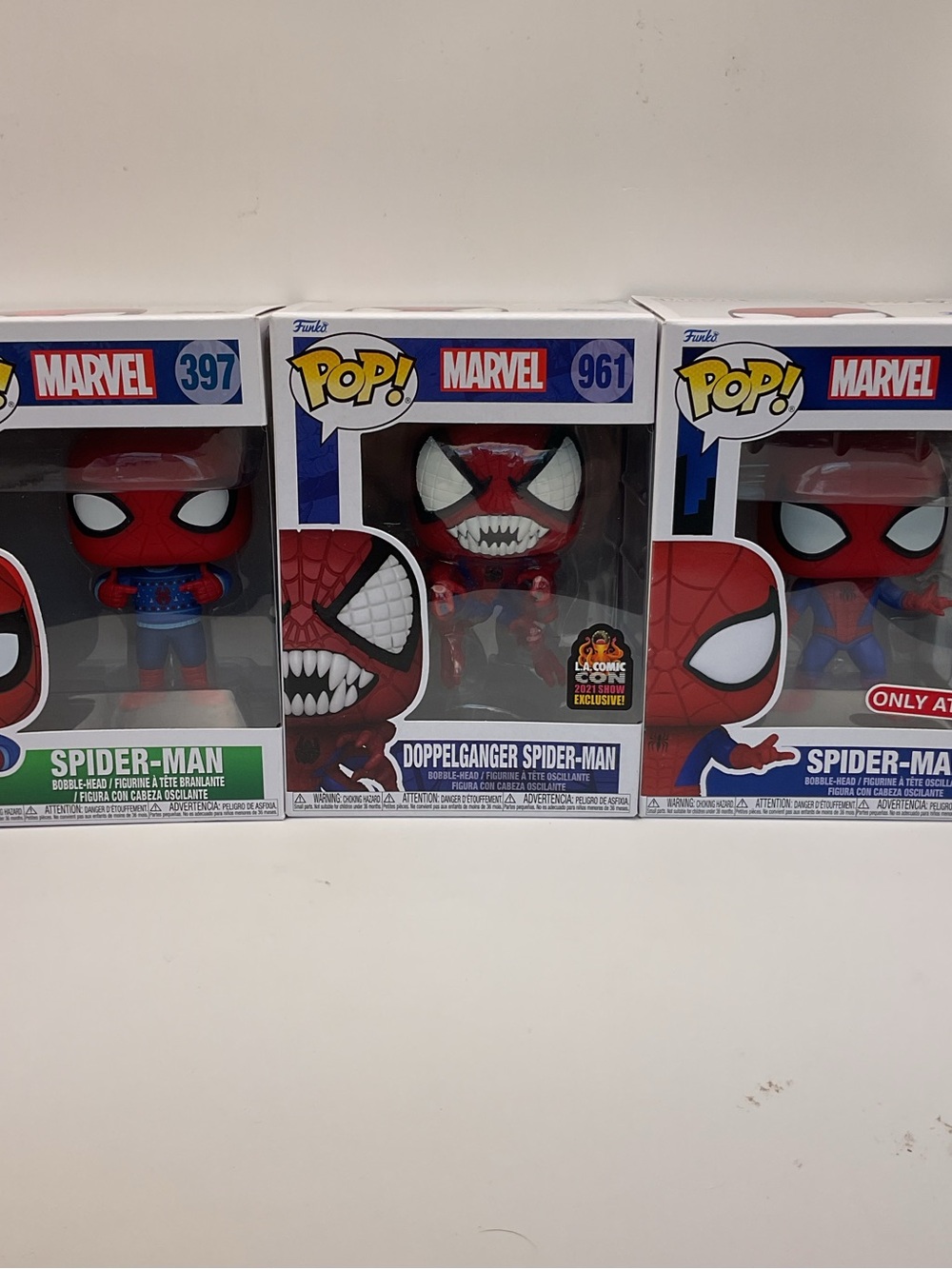 Funko Pop! Marvel Spider-Man Trio - Red and Black